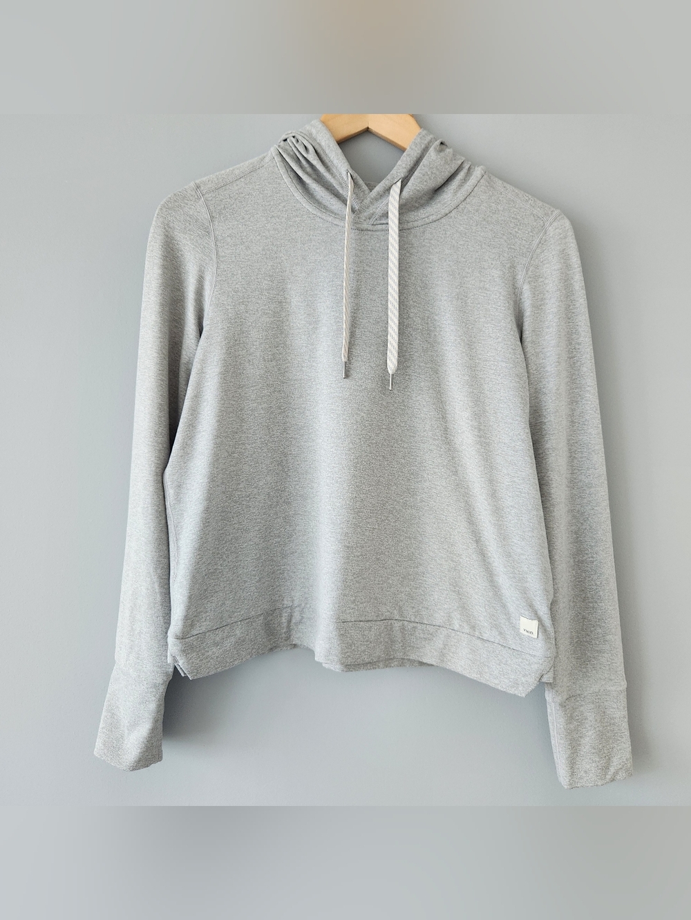 Vuori Women's Halo Essential Hoodie - Pale Grey Heather - Size Small - VW226